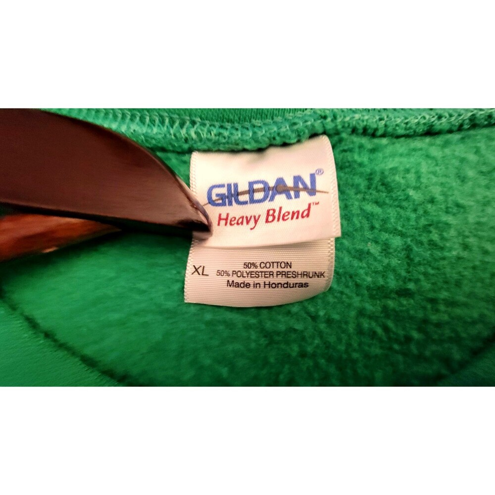 Ugly Christmas Sweater Green Sweatshirt Unisex Cheers Ho Ho Ho Work Party XL - Picture 3 of 4